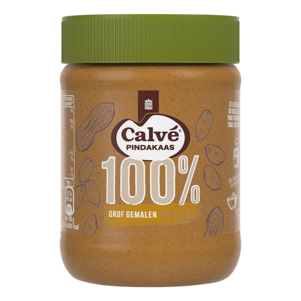 Calvé pindakaas achterkant