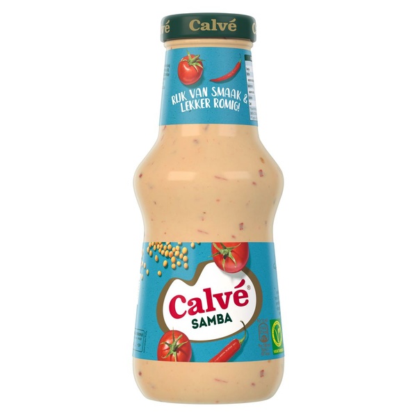 Calvé saus samba voorkant