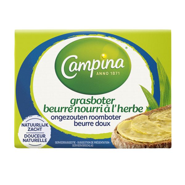 Campina Boter Ongezouten voorkant