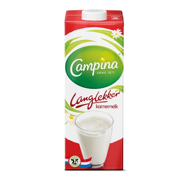 Campina karnemelk lekker lang voorkant