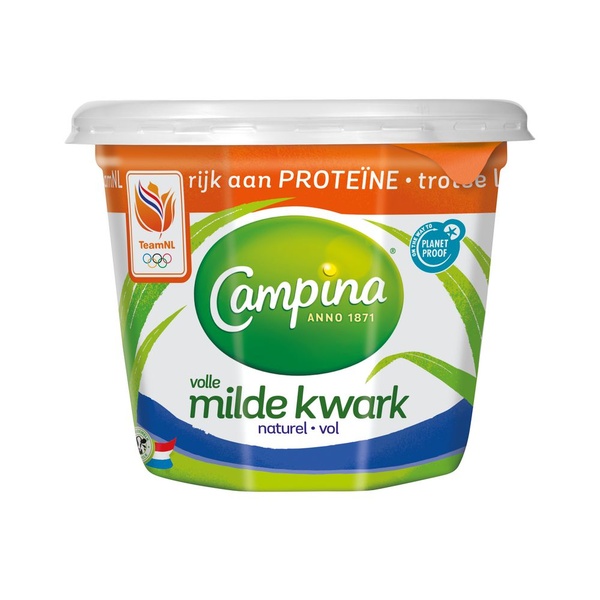 Campina kwark vol naturel voorkant
