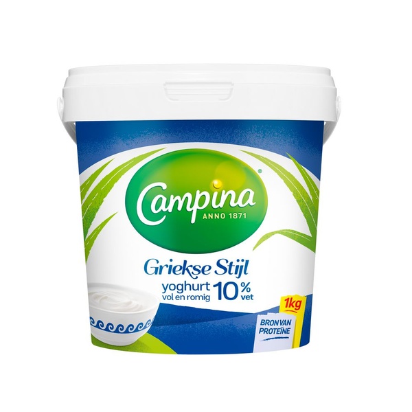 Campina yoghurt grieks 10% voorkant