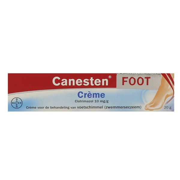 Canesten voetcrème clotrimazol 10mg voorkant