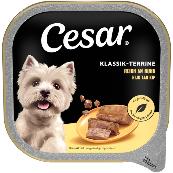 Cesar Hondenvoer Classic Kip voorkant