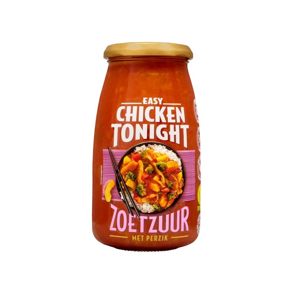 Chicken tonight zoetzuur met perzik voorkant