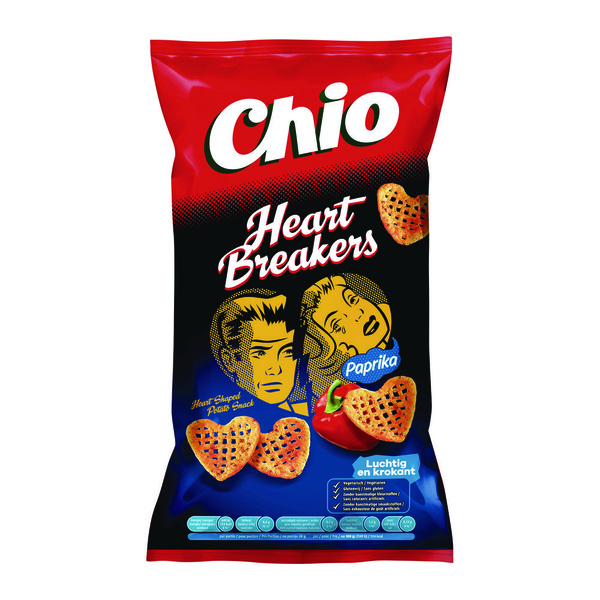 SPAR Chio Heartbreakers chips paprika je vindt het bij SPAR