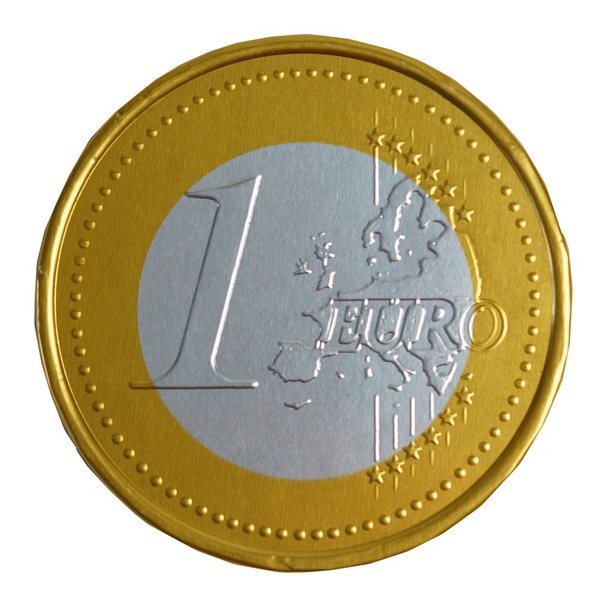 chocolade reuze euromunt voorkant