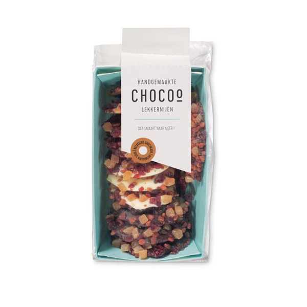 Chocoo flikken appel cranberry kaneel voorkant