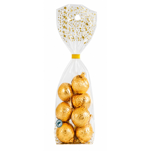 Christmas balls gold voorkant