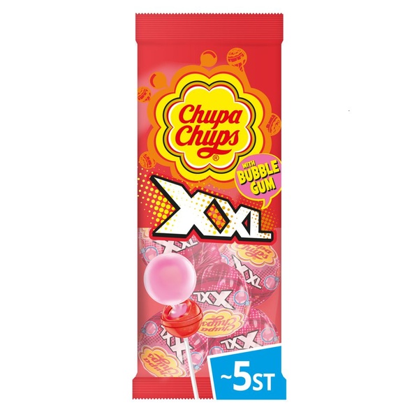 Chupa Chups lolly strawberry xxl voorkant