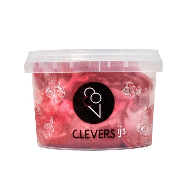 Clevers IJs ijs roodfruit voorkant