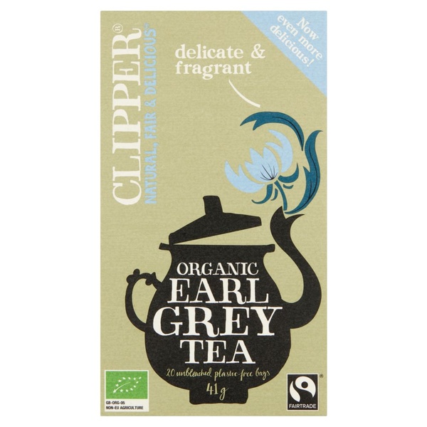 Clipper Biologisch earl grey tea voorkant