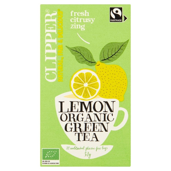 Clipper Biologische green lemon tea voorkant