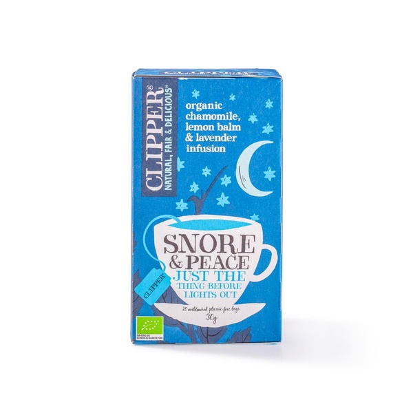 Clipper Biologische Snore & peace tea voorkant