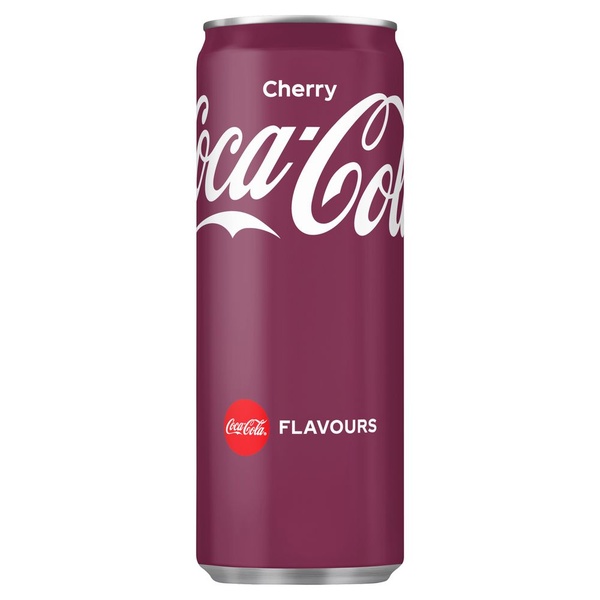 Coca Cola cherry blik 250 ml voorkant