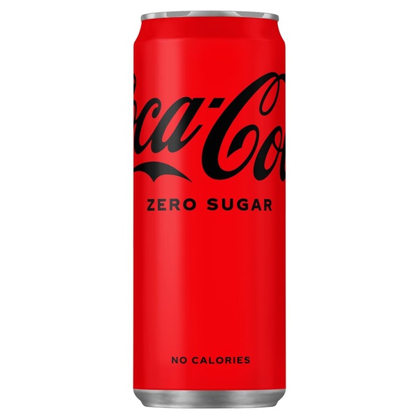 Coca Cola cola zero blik 330 ml voorkant