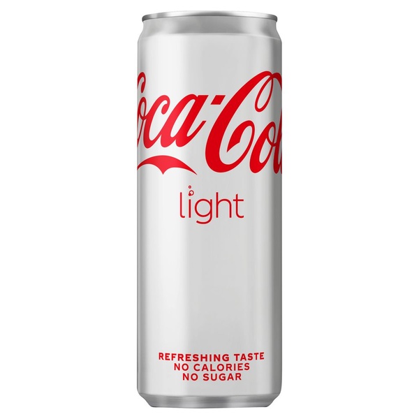 Coca Cola light blik voorkant