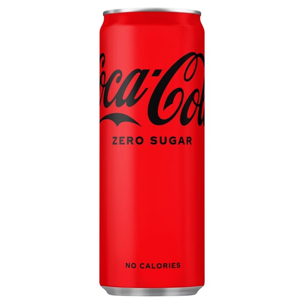 Coca Cola zero blik voorkant