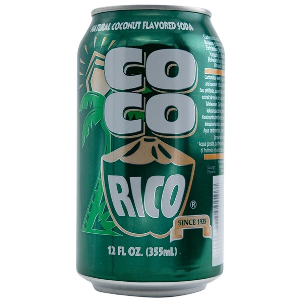 Coco Rico special soda kokos limonade voorkant