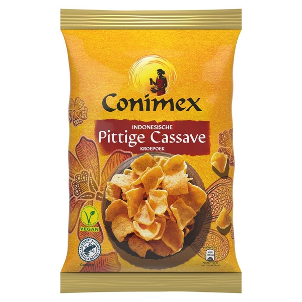 Conimex kroepoek pittige cassave voorkant