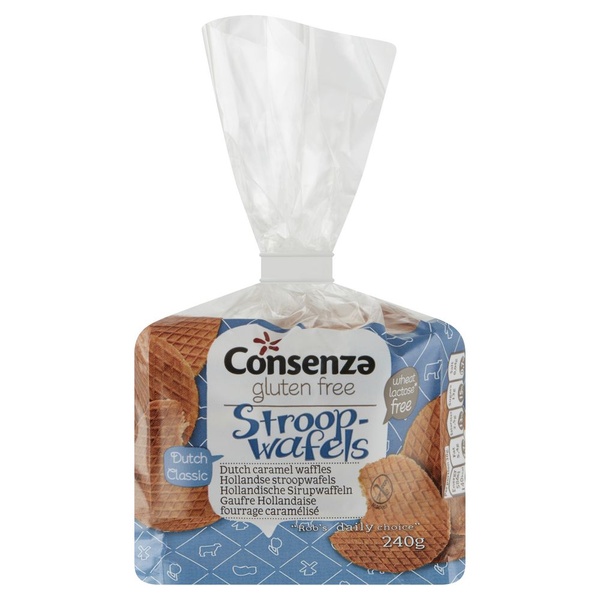 Consenza stroopwafel gluten vrij voorkant