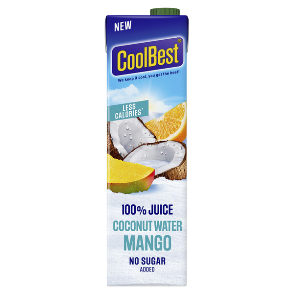 Coolbest Coolbest Kokoswater Mango voorkant