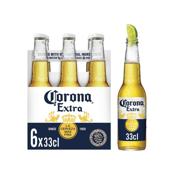 Corona extra 6-pack fles 330 ml voorkant