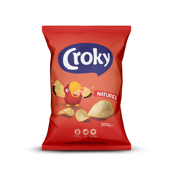 Croky Croky Chips Naturel voorkant