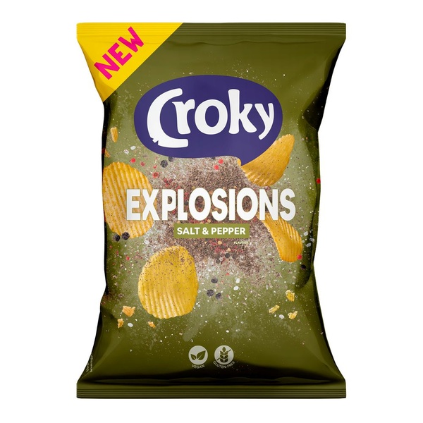 Croky explosions salt & pepper  voorkant