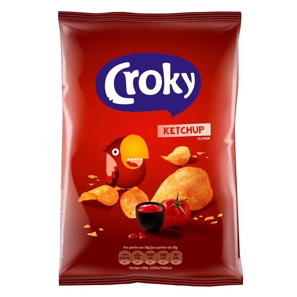 Croky ketchup 100 gram voorkant