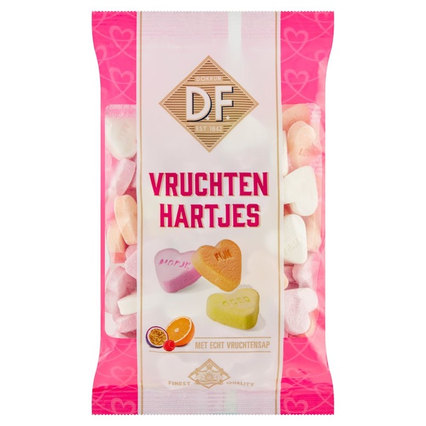 D.F. hartjes vruchten voorkant