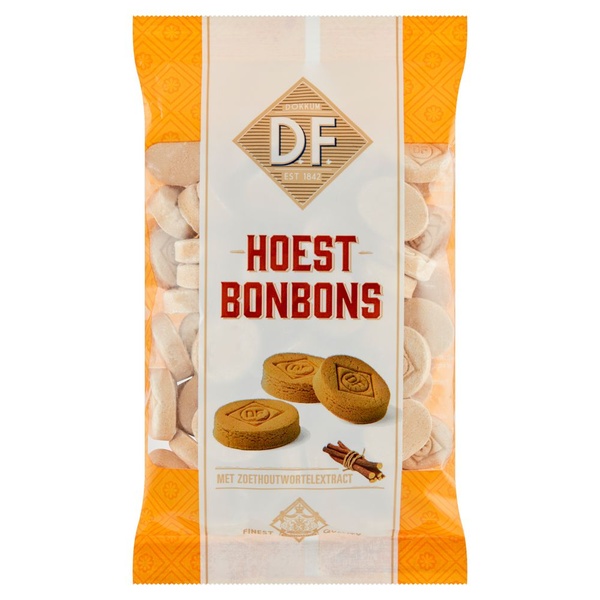 D.F. hoestbonbons voorkant