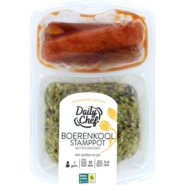 Daily Chef boerenkool met rookworst voorkant