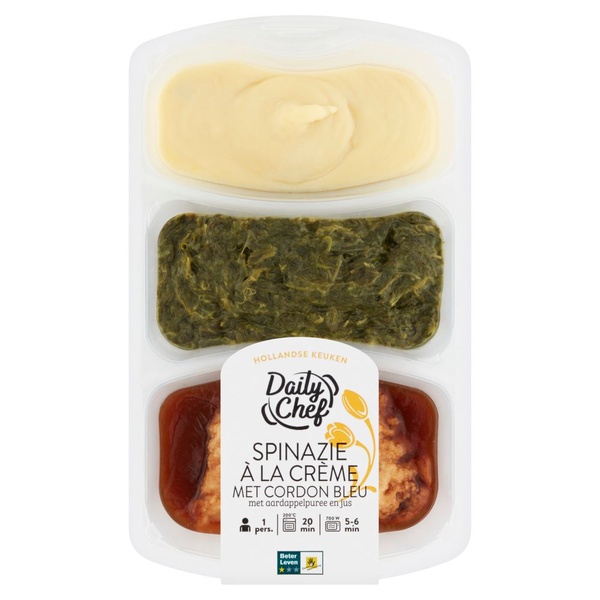 Daily Chef cordon bleu met spinazie voorkant