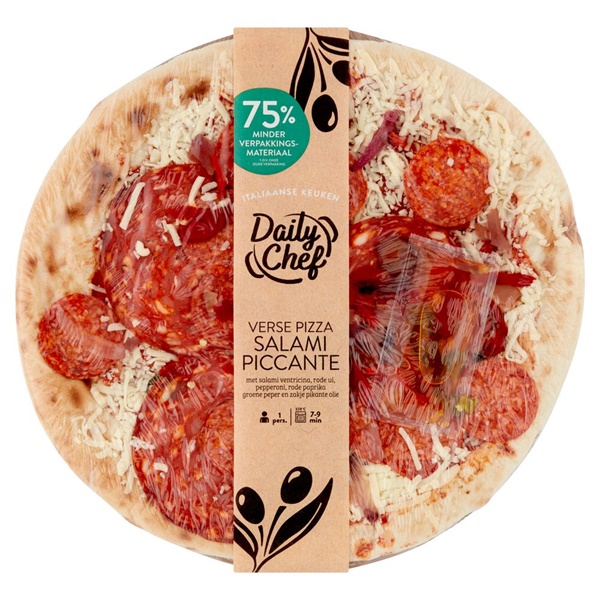 Daily Chef pizza salami picante voorkant