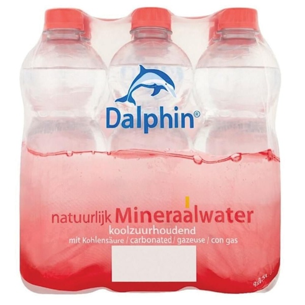 Dalphin water koolzuur fl 9x500 ml voorkant