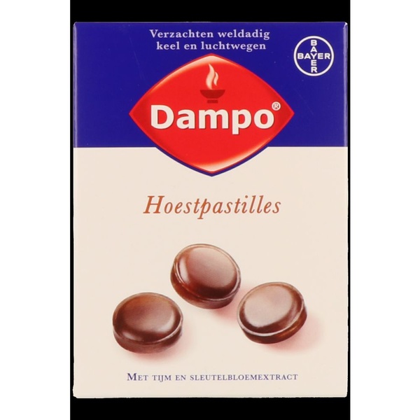 Dampo hoestpastilles tijm en sleutelbloemextract voorkant