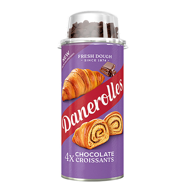 Danerolles Danerolles 4 chocolate croissant 265g voorkant