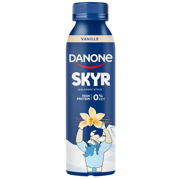 Danone drinkyoghurt vanilla voorkant