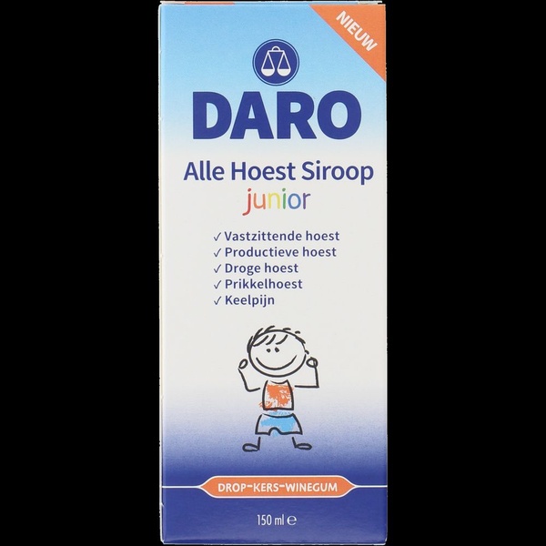 Daro alle hoest siroop Junior voorkant