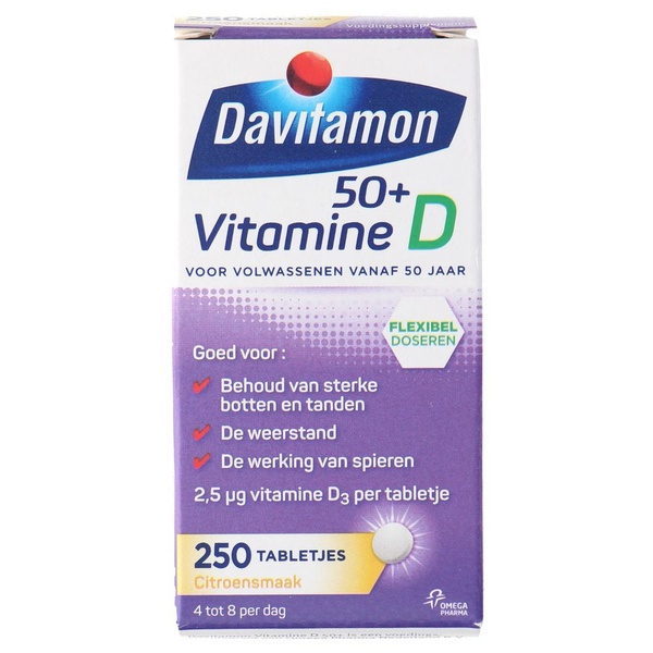 Davitamon Vitamine D 50 plus voorkant