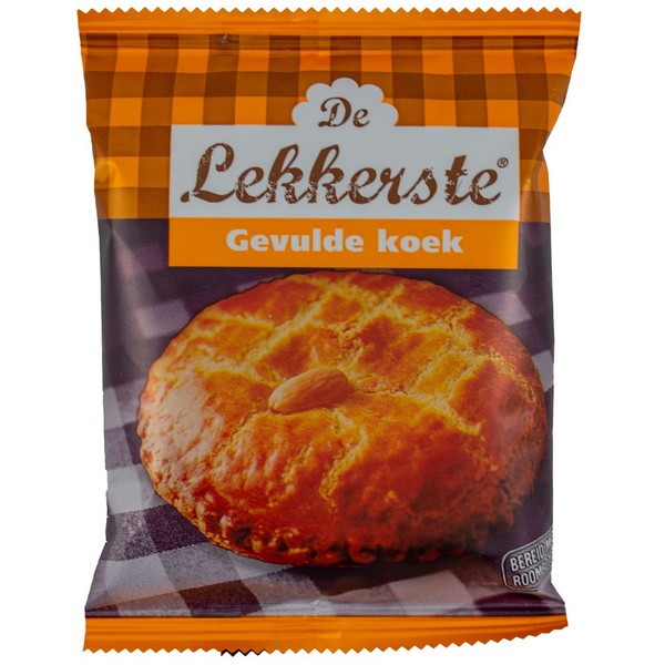 De Lekkerste roomboter gevulde koek voorkant
