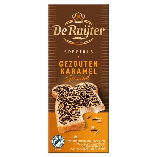 De Ruijter hagelslag gezouten karamel voorkant