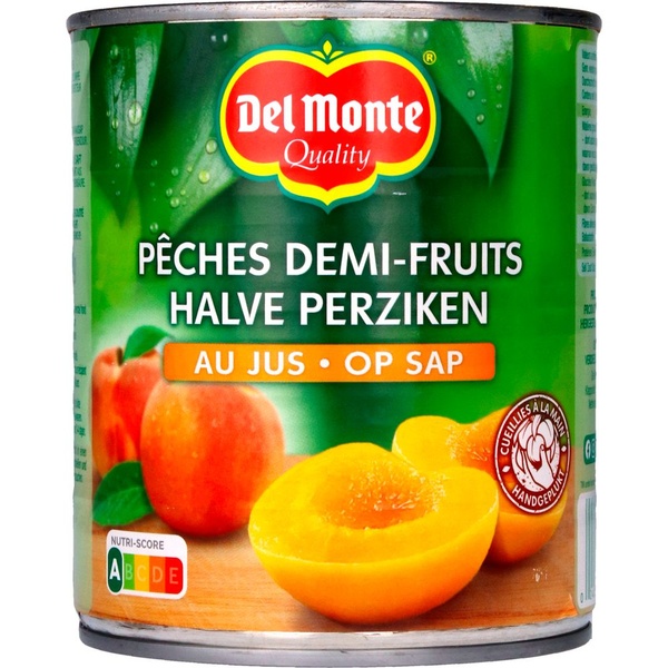 Del Monte Halve perzik in siroop voorkant