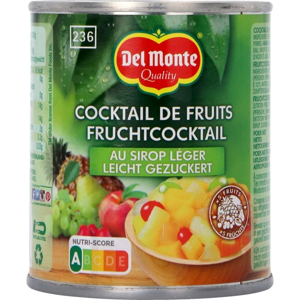 Delmonte vruchtenconserven fruitcocktail voorkant
