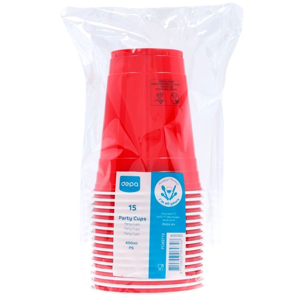 Depa party cup rood voorkant
