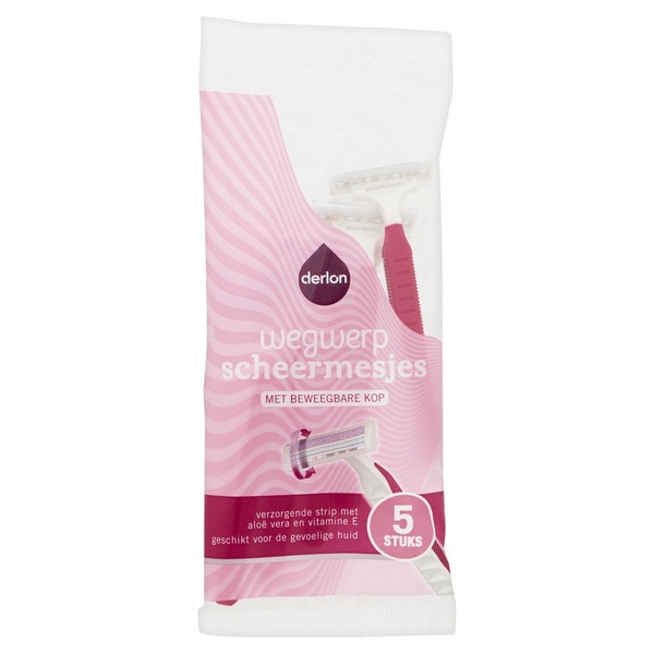Derlon dames wegwerpscheermesjes voorkant