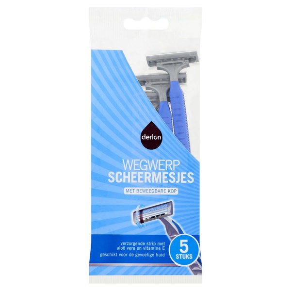 Derlon wegwerpscheermesjes voorkant