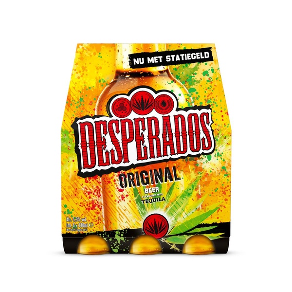 Desperados tequila bier 6-pack achterkant