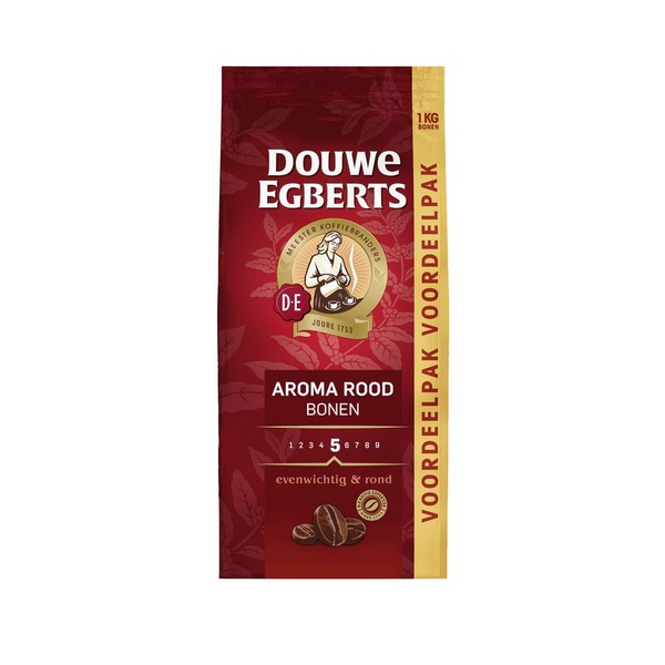 Douwe Egberts koffie aroma rood voorkant